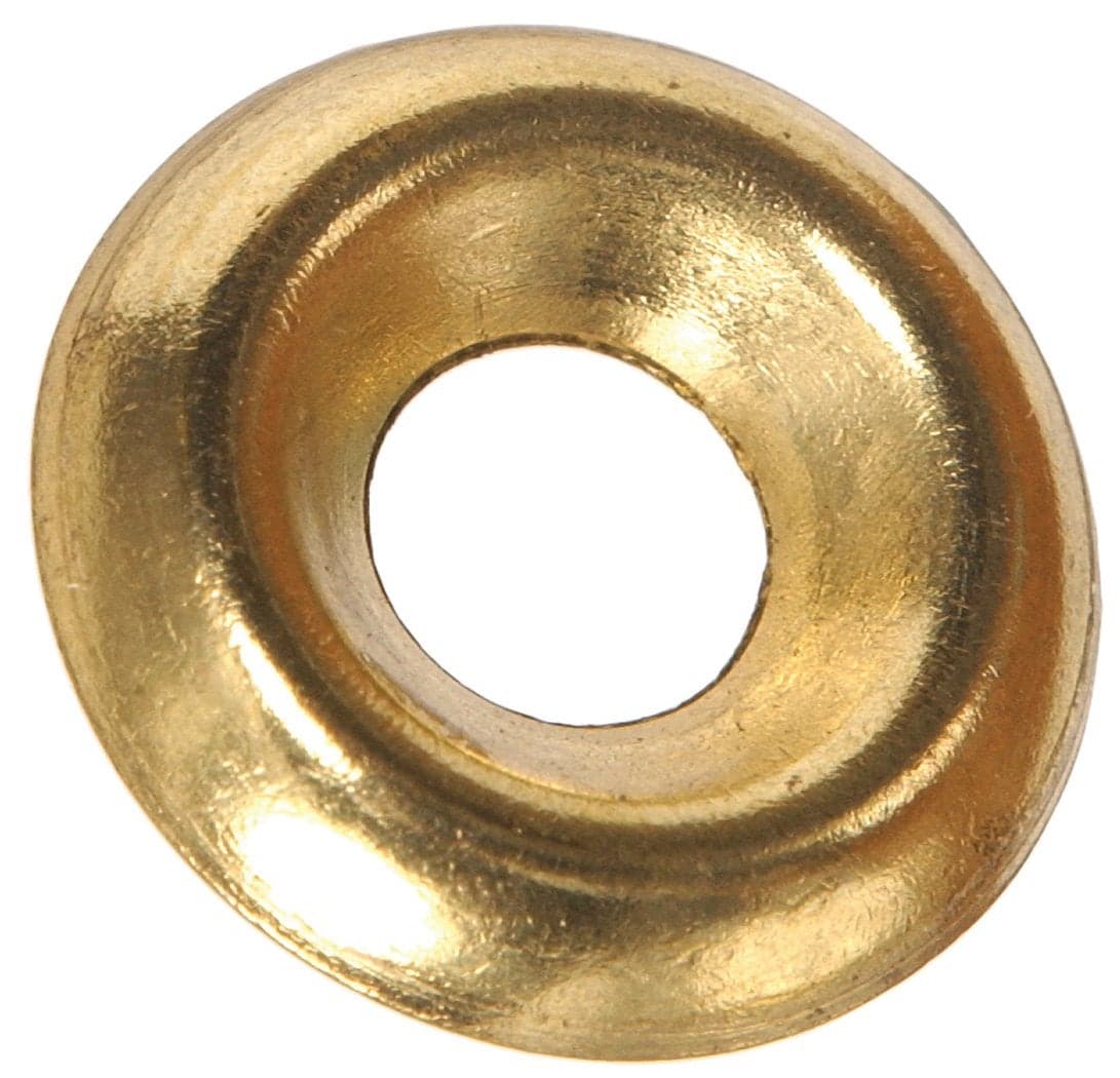Hillman 1256 #6 Brass Countersunk Finishing Washer 60-Pack