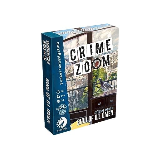 Lucky Duck Games Crime Zoom Bird of Ill Omen Engaging Detective Card Game for Mystery Lovers Cooperative Game for Kids and Adults Ages 14 16 Players 60 Minute Playtime Made