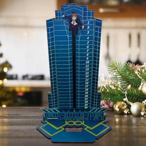 Die Hard Advent Calendar 2025Wooden 24 Days Diehard Christmas Countdown Calendar for Kids Christmas Advent Gifts Home Table Party Decorations
