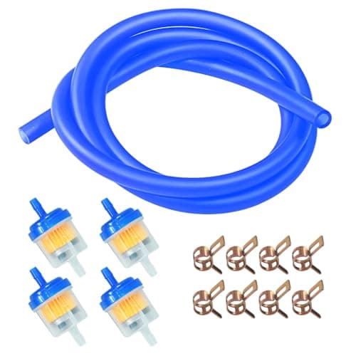 HOOUP Dirt Bike Gas Fuel Line Hose Fuel Filter for 50cc 110cc 125cc TaoTao Coolster Apollo GY6 Motorcycle Pit Bike Motocross Pocket Bike Chinese Atv Four Wheeler Moped Scooter Quad Go Kart Parts Blue