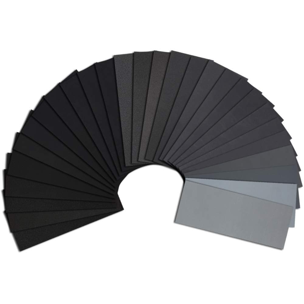 45PCS SandpaperAtosun Premium Wet Dry Waterproof Sand Paper 120 to 5000 Assorted Grit Sanding Paper for Wood Furniture Finishing Metal Sanding and Automotive Polishing 9 x 36 InchesAtosun