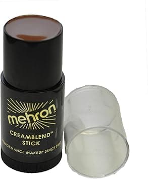 Mehron Makeup CreamBlend Stick Face Paint Body Paint Foundation Cream Makeup Body Paint Stick 75 oz 21 g Silver