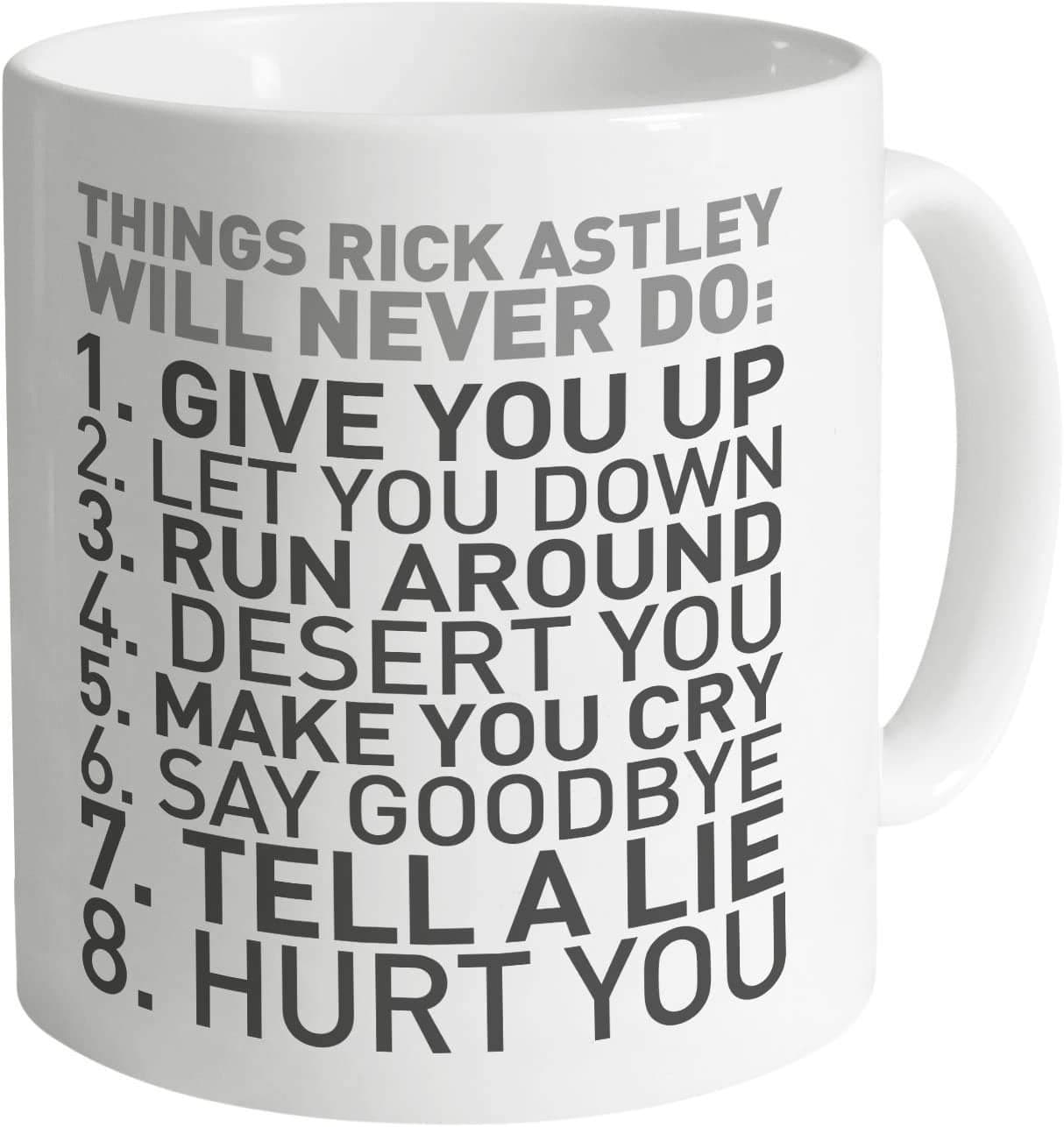 Top Banana Things Rick Astley Would Never Do Funny Ceramic Photo Mug