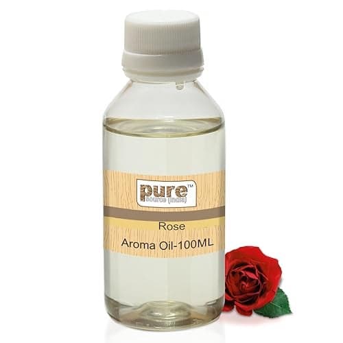 Pure Source India Rose Aroma Oil - Natural Essential Oil for Aromatherapy, Skincare, and Home Fragrance- 100 Ml Pack