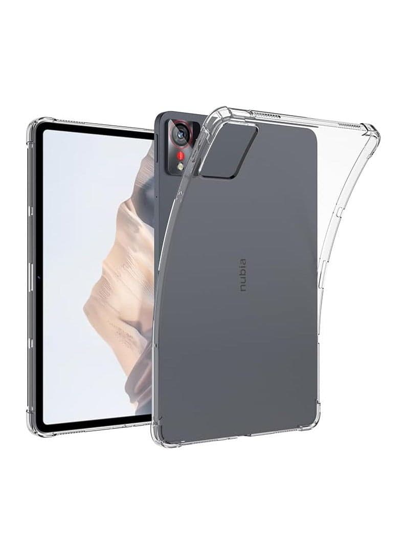 Clear Protective Case Compatible with ZTE Nubia Pad Pro 10.9-inch (2025 Model) High-transparency soft TPU impact-resistant frame back cover Designed for ZTE Nubia Pad Pro