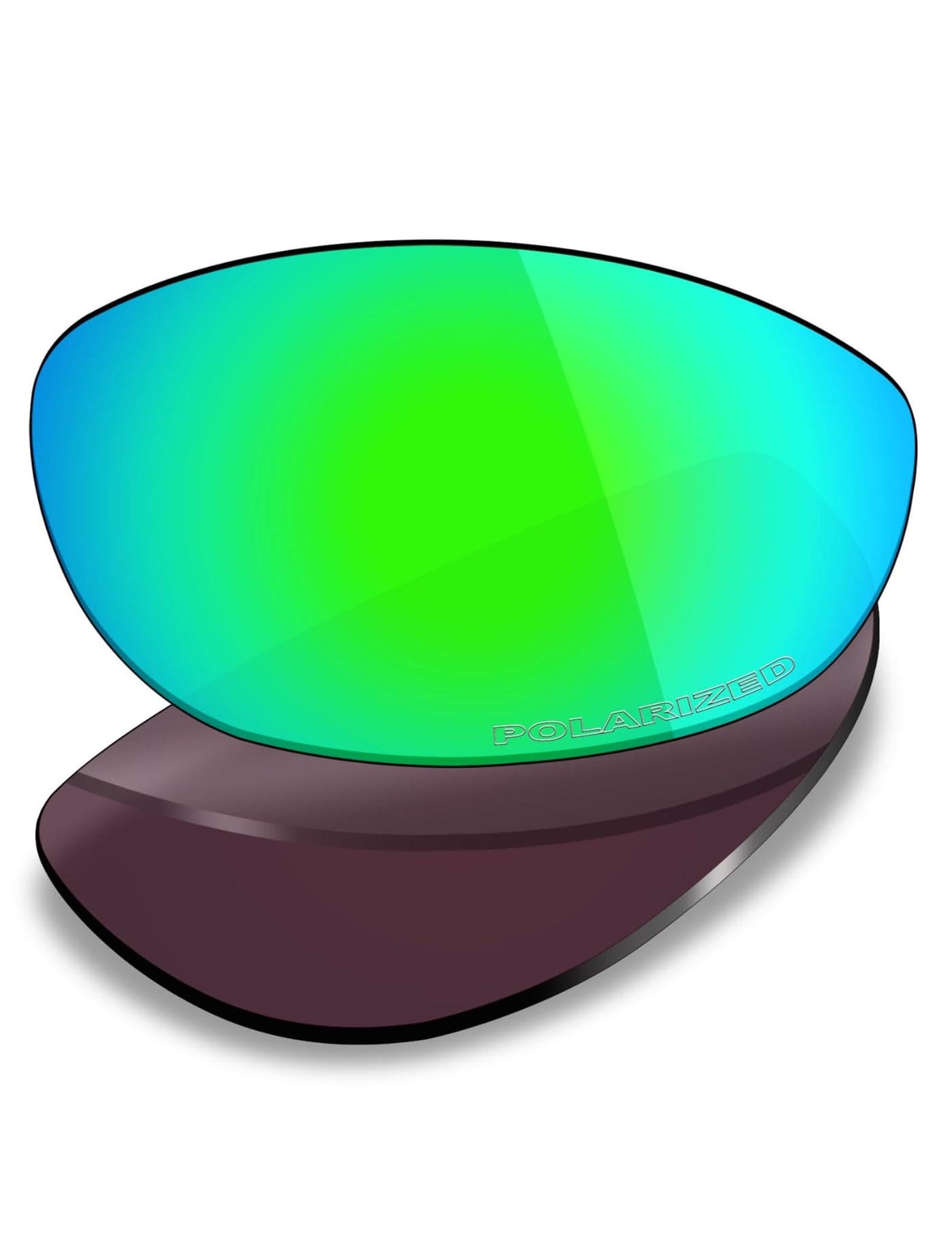 Mryok Plus Polarized Replacement Lenses for Oakley Whisker Sunglasses, HD Polarized, UV Protection, Impact Resistant & Perfectly Fit - Emerald Green
