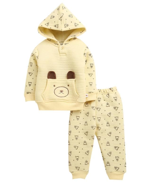 BUMZEE Boys Polyfill Regular Fit Winter Set Yellow - 18-24 Months (Peb10660E-ylw)
