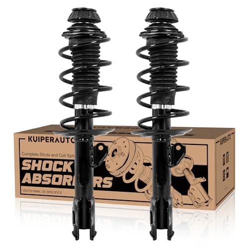 KUIPERAUTO Front Complete Struts Coil Spring Assembly 272288 272289 Compatible with 2006-2012 Toyota Yaris Replacement Shock Absorbers