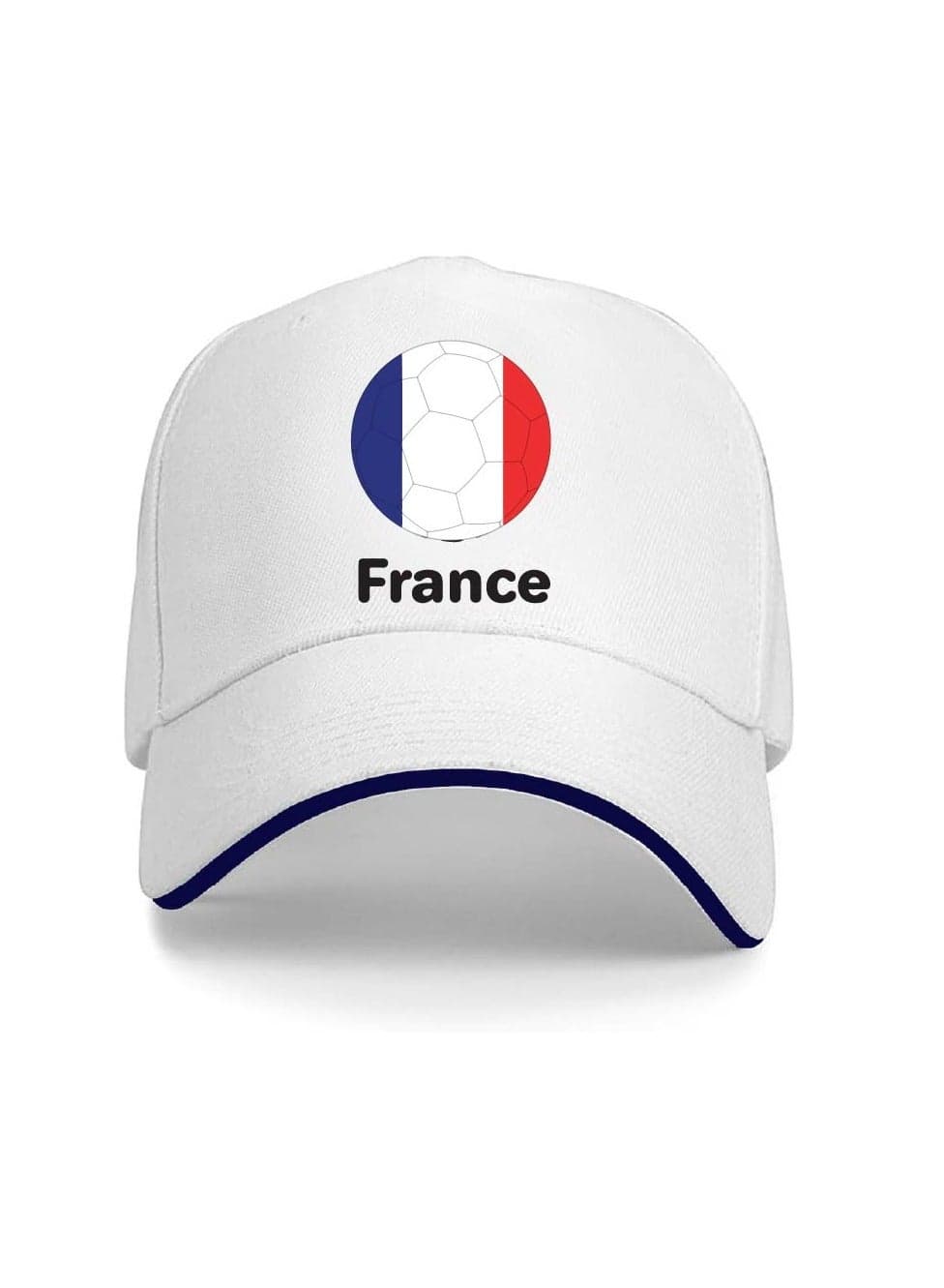 France UnisexFootball Cap for Both Men and Women With Metal Adjustable Buckle Closure - Perfect for Football Fans, Match Days, Outdoor Activities, and Everyday Wear