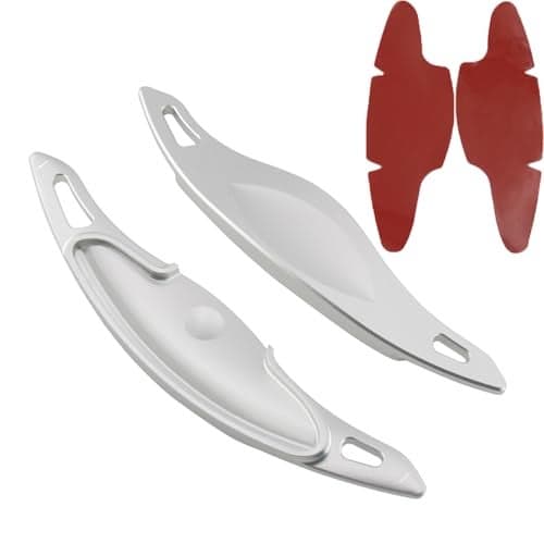 Aluminum alloy steering wheel shift paddle extension sticker auto parts For Hyundai Elantra N Line/Elantra GT N Line/Elantra N/Kona N/Veloster N (silver)