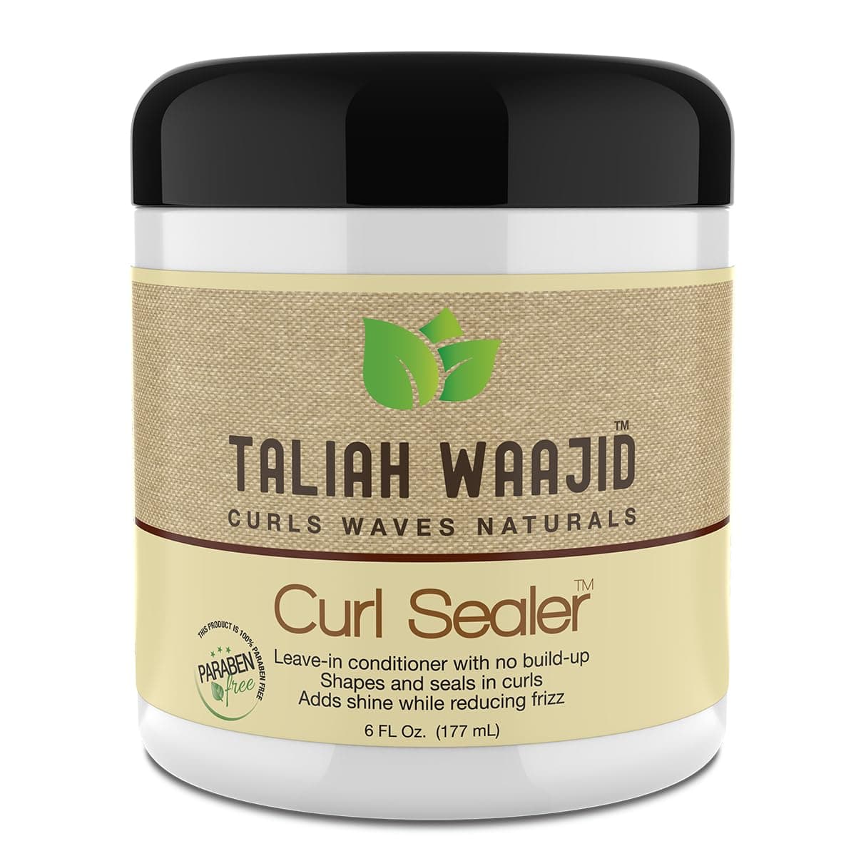 Taliah Waajid Curls Waves Natural Curly Curl Sealer LeaveinConditioning Shapes and Seals in Curls No Buildup or Frizz Stops Frizz Adds Shine 100 Paraben Free 6oz 5Pack
