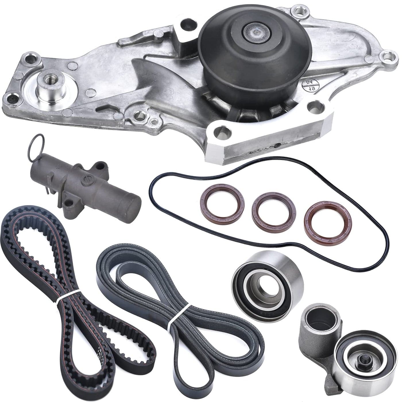 Nakuuly Timing Belt Kit with Water Pump Compatible with 20032018 Honda Accord Crosstour Odyssey Pilot Ridgeline MDX RDX RL TL TSX ZDX Saturn Vue 30L 35L 37L Replaces TKH002 TCKWP329 19200RDVJ01