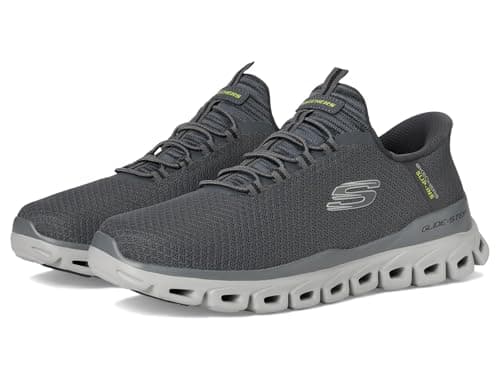 Skechers Men's Glide-Step Noxus Hands Free Slip-in Sneaker,Charcoal,8.5