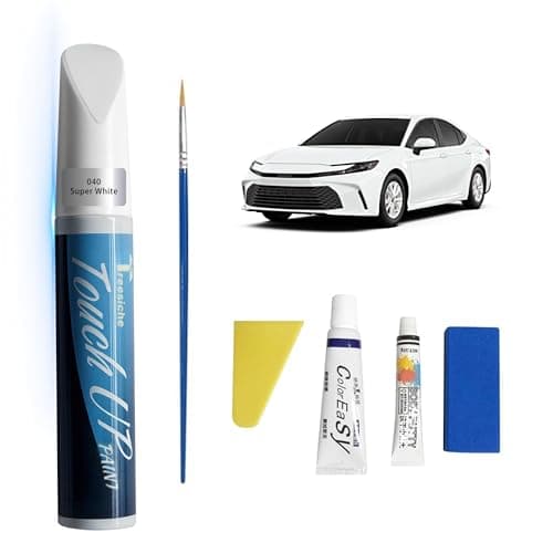Treesiche Super White 040 Touch Up Paint for Toyota Exact MatchCar PaintPen Scratch Repair 2 in 1 Touch Up PaintCar Scratch Remover for Deep Scratches ColorMatched