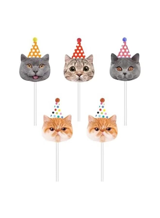 Merry Melting Birthday Candle for Cake Topper (cat Birthday Candle)
