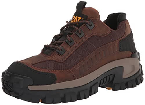 CAT Footwear Men's Invader Steel Toe Work Shoe, Dark Brown, 8