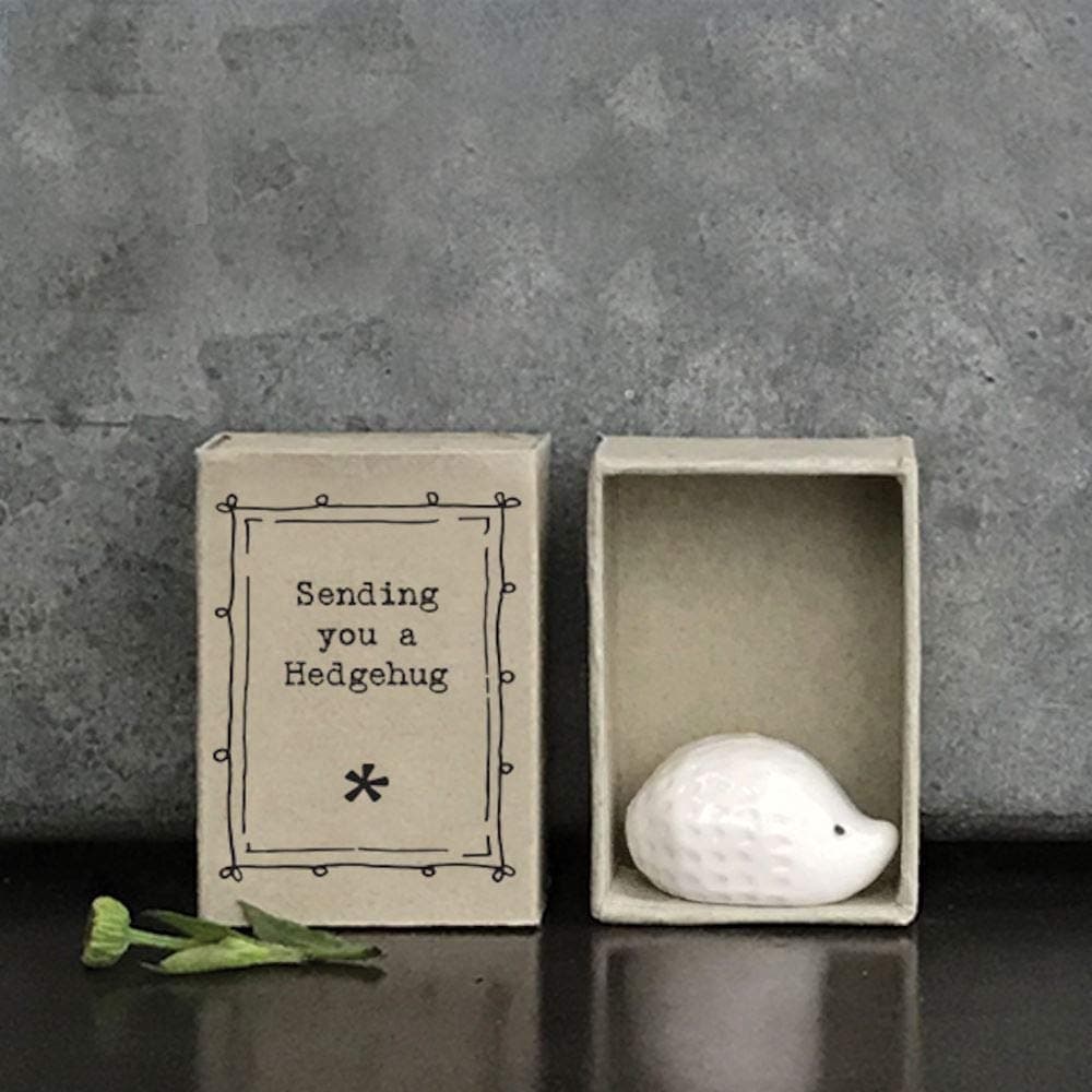 East of India Porcelain Hedgehog Sending You A Hedgehug