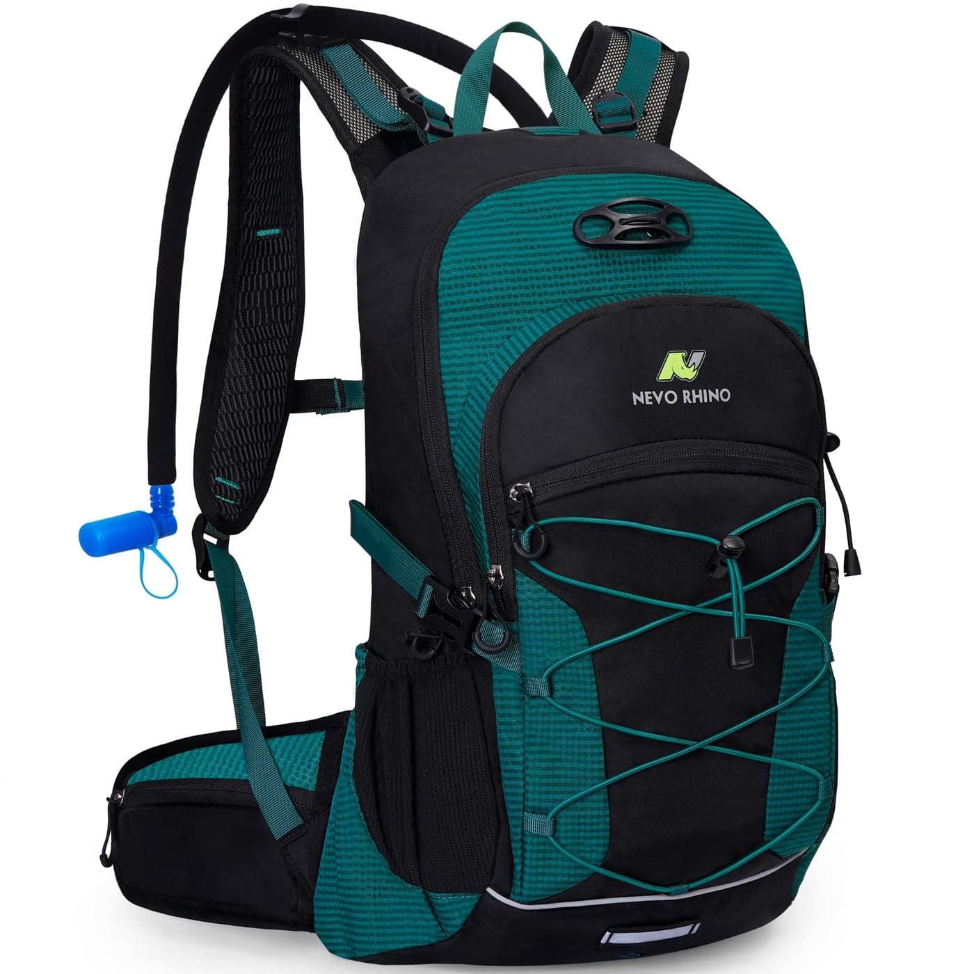 N NEVO RHINO Hydration Backpack 3L Water Bladder, Hiking Water Backpack with Rain Cover, Insulation Hydration Daypack Rucksack for Cycling
