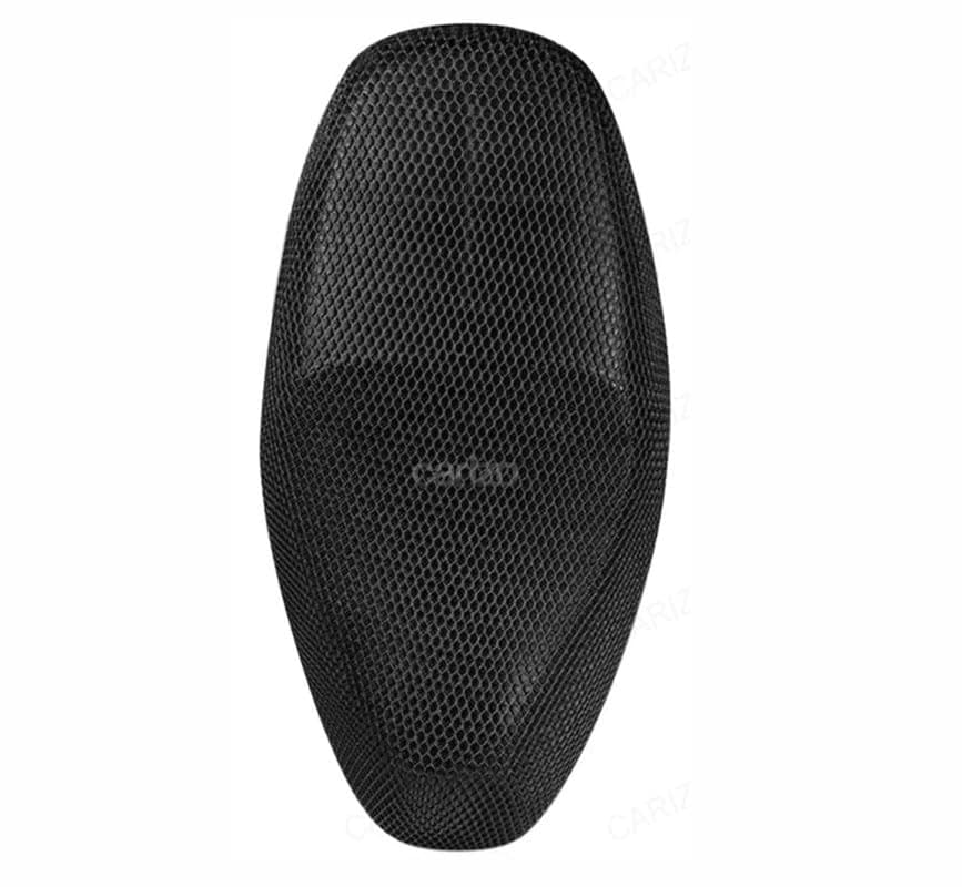 CARIZO Anti-Slip 3D Spacer Mesh Fabric Sweat-Free Waterproof Breathable Seat Cover (Black) Compatible with Ola Electric S1 Pro