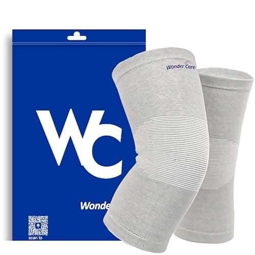 Wonder Care Black Bamboo Knee Sleeves for Men/Women, Knee Support for Running, Gym, Badminton, Sports, Compression Knee Sleeves | Perfect Knee Brace for Knee Pain and Enhanced Comfort -1 Pair(3XL)