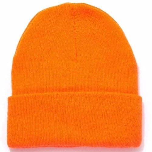 HOT SHOT Men’s Insulated Acrylic Cuff Knit Hat – Blaze Orange Outdoor Hunting Camouflage, One Size