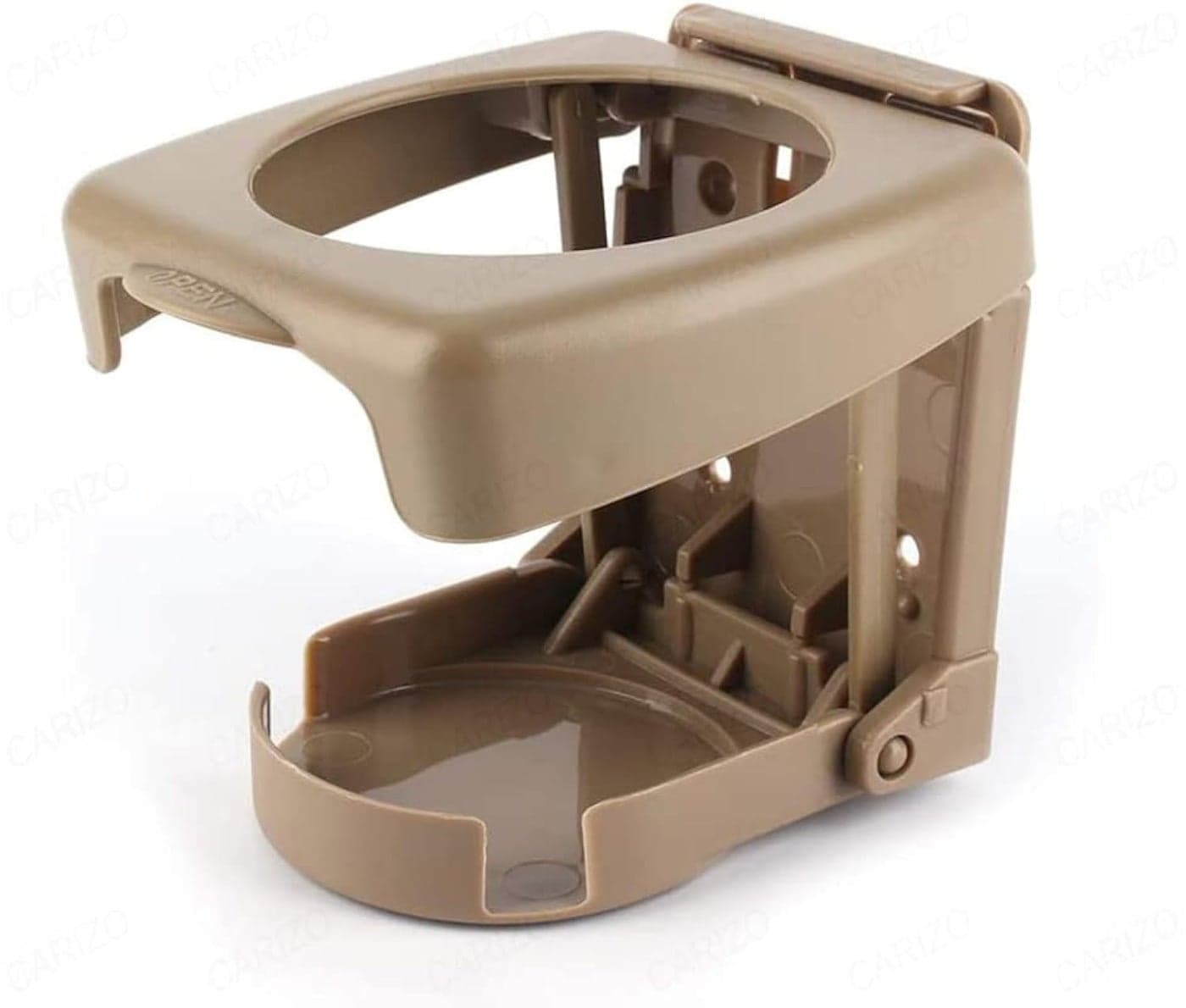 CARIZO Car Cup Holder, Foldable Drink Holder Universal Water Bottle Coffee Cup Beige Stand Holder Compatible with Audi S6