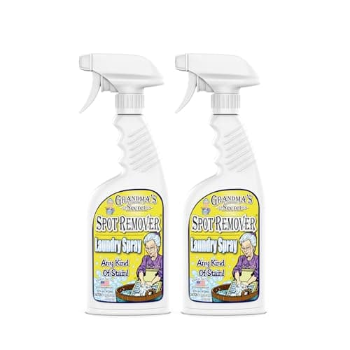 Grandma's Secret Spot Remover Laundry Spray - Chlorine, Bleach and Toxin-Free Fabric Stain Remover for Clothes - Removes Oil, Paint, Blood and Pet Stains - 16 Oz, 2 Pack