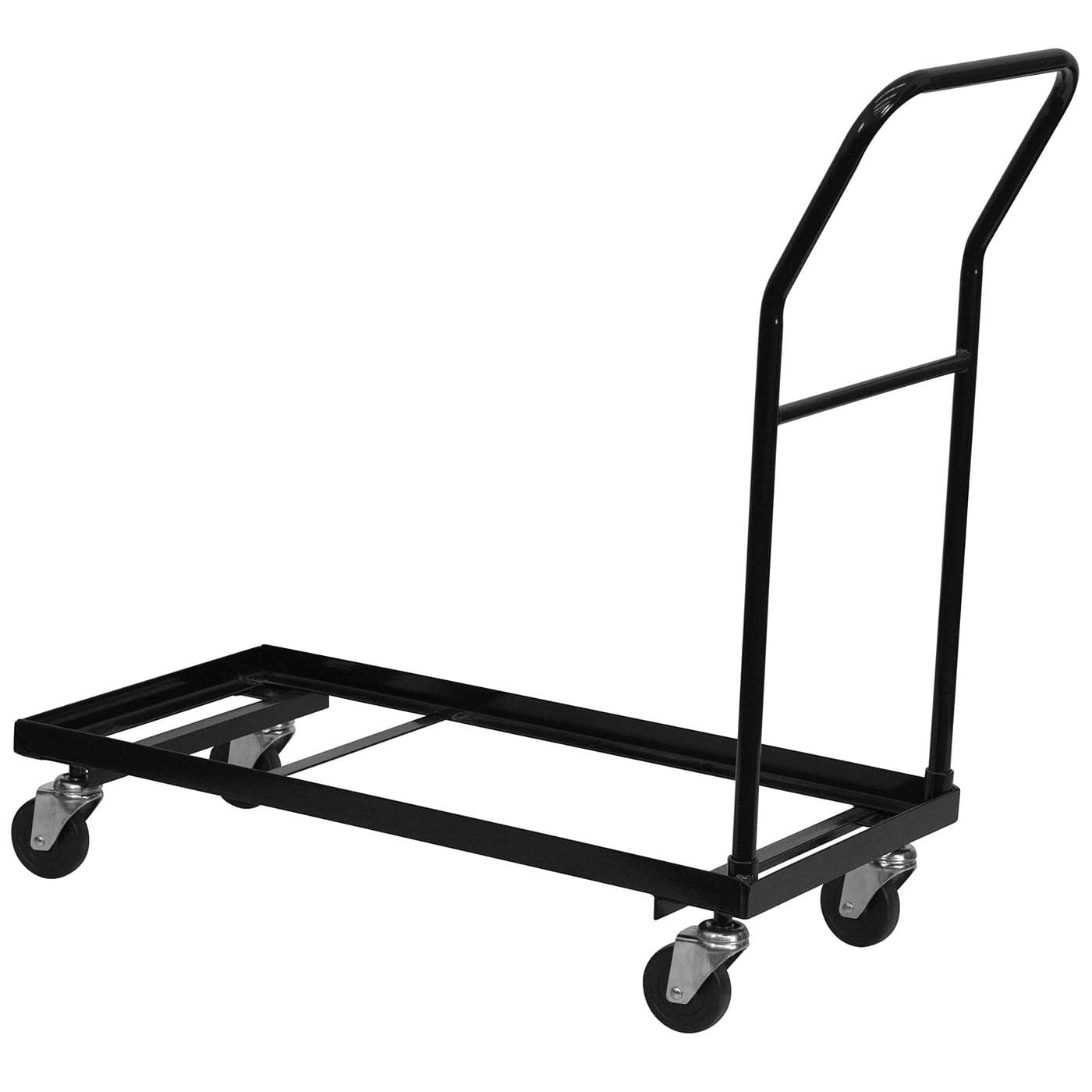 Flash Furniture Kaden LShaped Folding Chair Dolly for Large Events Commercial Grade Steel Folding Chair Cart Holds up to 36 Chairs Black