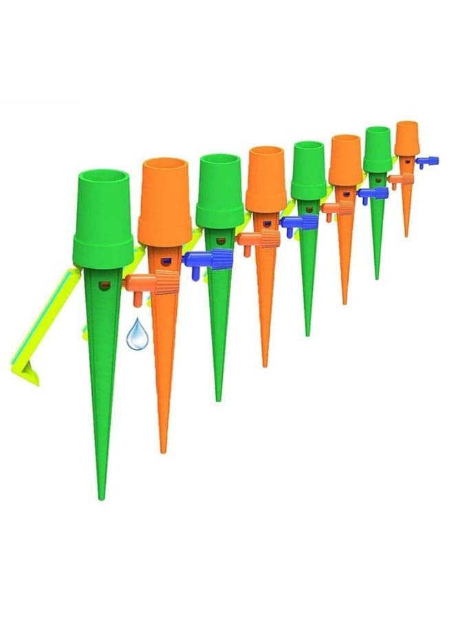 8PCS Plant Self Watering Spikes Plant Watering Devices for Indoor Outdoor Plants Automatic Plant Waterer with Slow Release Control Valve Switch