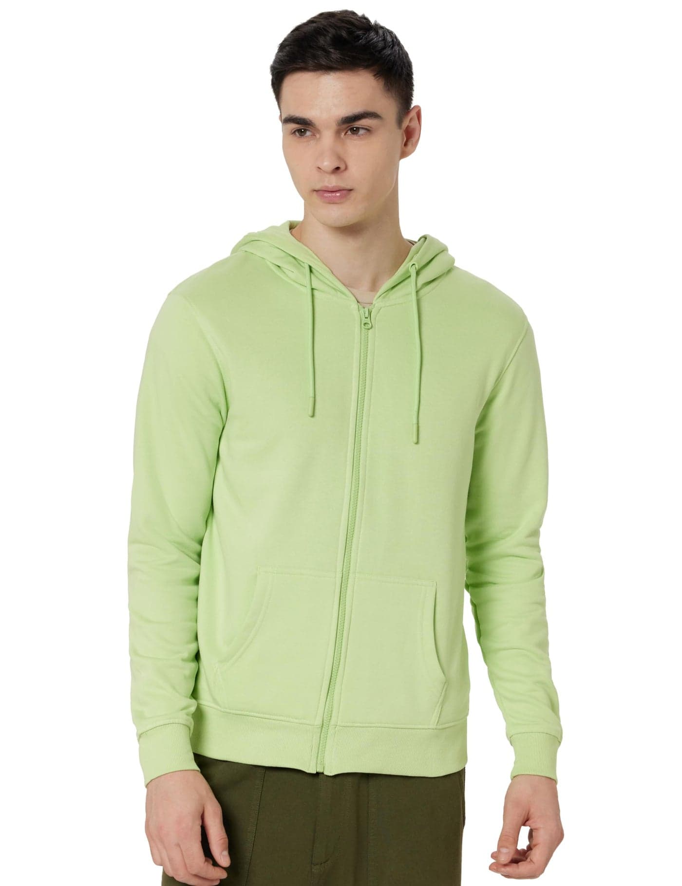 NOBERO Zipper Hooded Sweatshirt(1M-TWZP-R0004-CO5_Cool Matcha_XL