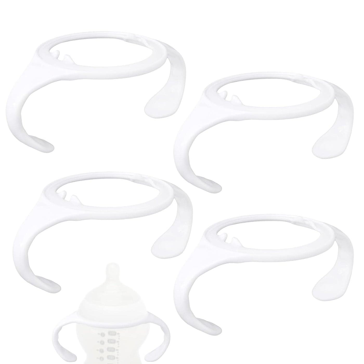 4pcs Baby Bottle Handles for Tommee Tippee Ergonomic Non Slip Grip Easy SelfFeeding BPA Free Replacement Tomee Holder for Newborn Bottles
