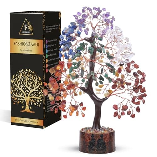 7 chakra tree of life crystal tree home decor living room decor aesthetic office decor birthday gifts for women birthday gifts for mom retirement gift for woman crystals and healing stones