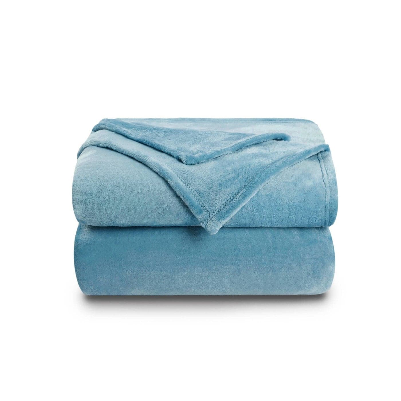 NANPIPER Fleece Blankets Super Soft Flannel Queen Size Blanket for Bed Luxury Cozy Microfiber Plush Fuzzy BlanketLight Blue