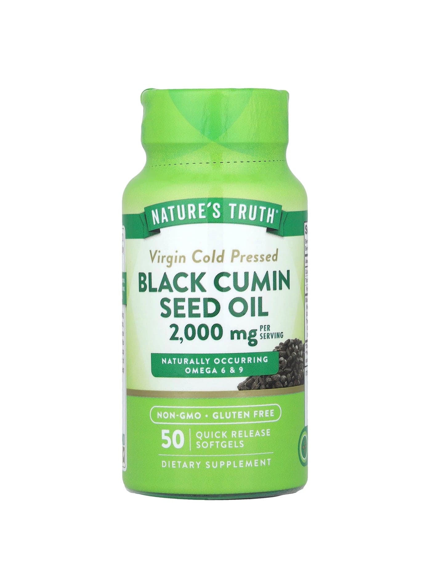 Black Cumin Seed Oil, 50 Quick Release Softgels (1,000 mg per Softgel)