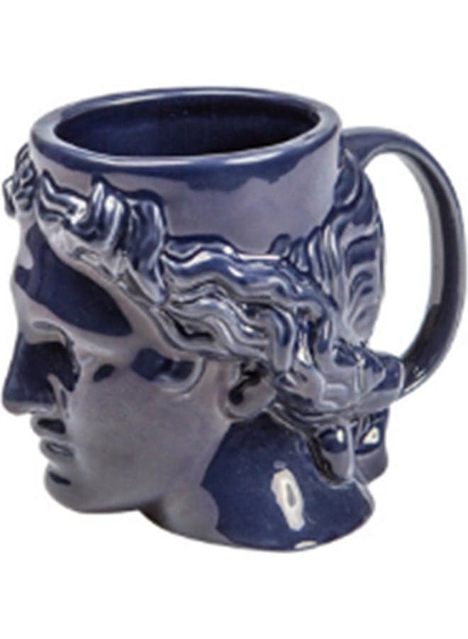 Roman Sculpture Coffee Mug blue
