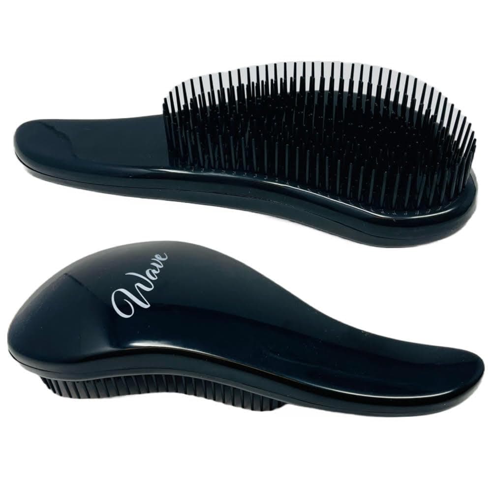 GBS Wave Detangling Brush Black Pack of 2