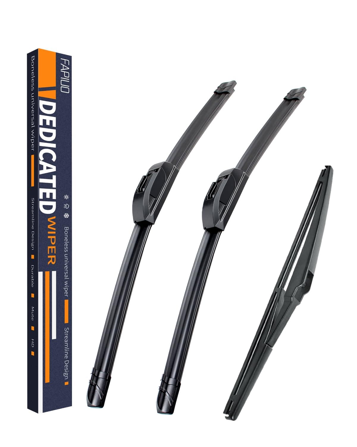 Replacement for Toyota Sienna 20112020 Silent Wipers FAPIUO Front and Rear Windshield Wipers 282016 Full Blade Set 3 Pack