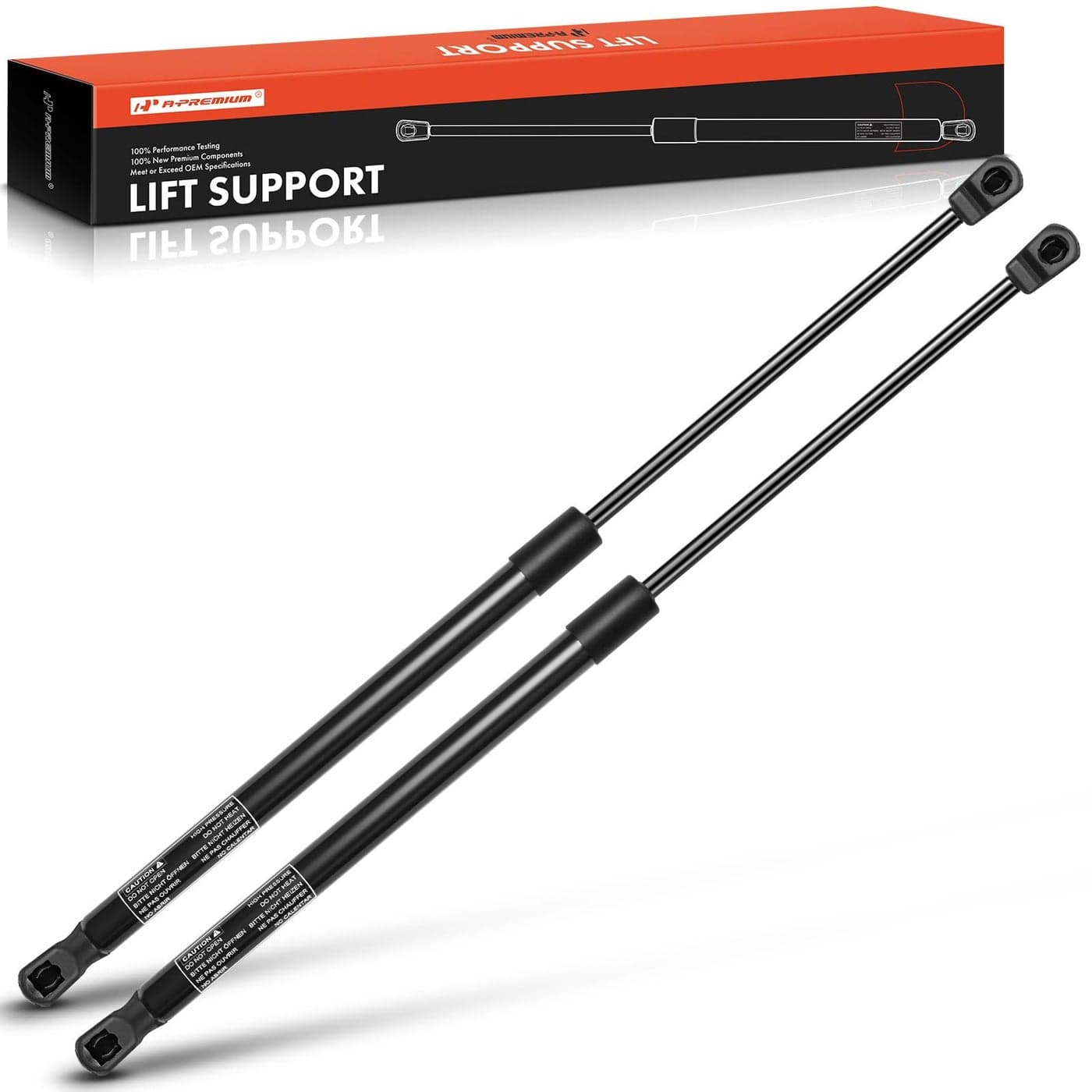 APremium Rear Hatch Tailgate Lift Supports Shock Struts Compatible with Mazda 3 20042009 with Wiper or Spoiler 2PC Set