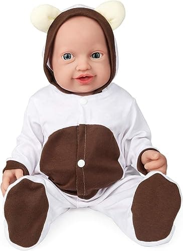 Vollence 16 inch Reborn Silicone Baby Dolls Girl Cute Lifelike Platinum Newborn Silicone Baby Dolls AntiStress Toys My Melody for Kid with Gift Box for Kids Age 3 Girl