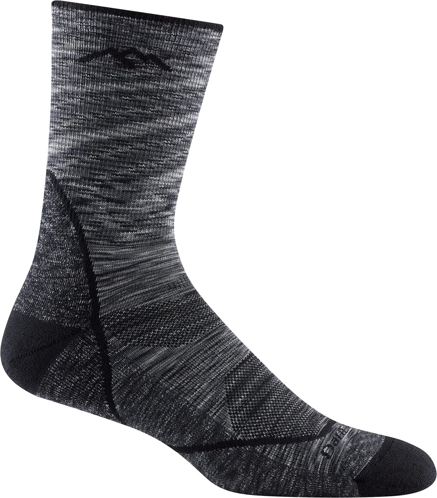 Darn Tough Vermont Men's Light Hiker Micro Crew Lightweight with Cushion Sock (Style 1972) - Space Gray, Large