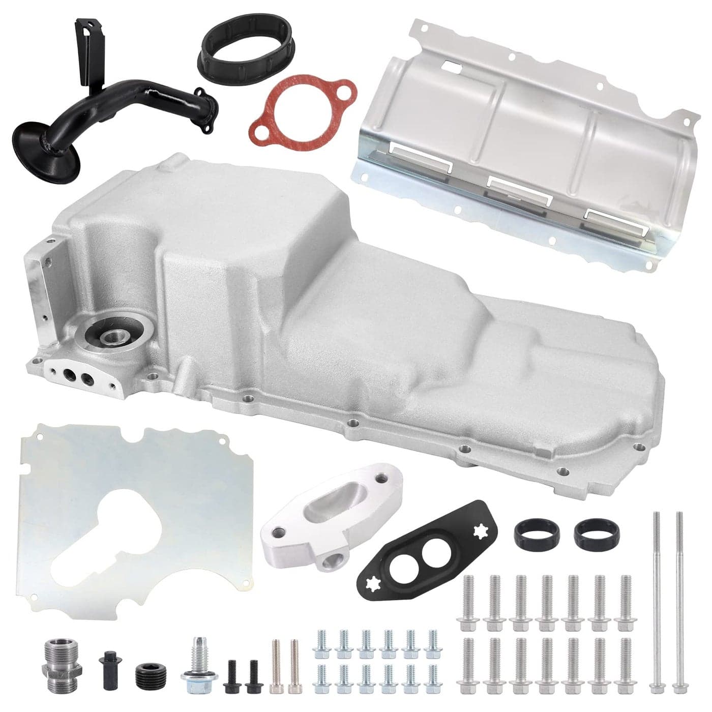 Tektall LT GEN V Swap Retrofit Oil Pan Kit Low Profile Oil Pan Pickup Tube Kit for 6792 CamaroFirebird 6472 ABody 7887 GBody for GM GEN V LT1 LT4 L83 L86 53 62