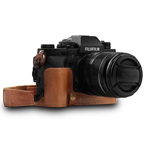 Mega Gear MG1553 XT3 Ever Ready Genuine Leather Camera Half Case and Strap Brown Compact