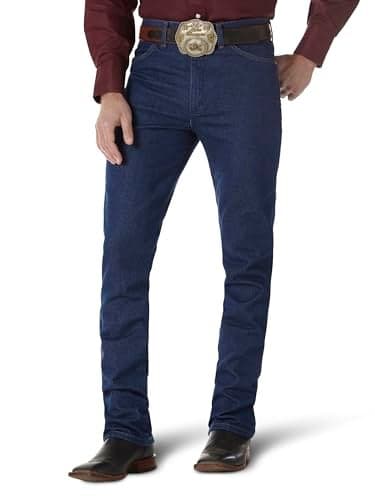 Wrangler 0936 Cowboy Cut Slim Fit Jean, Prewashed Indigo, 30W x 34L