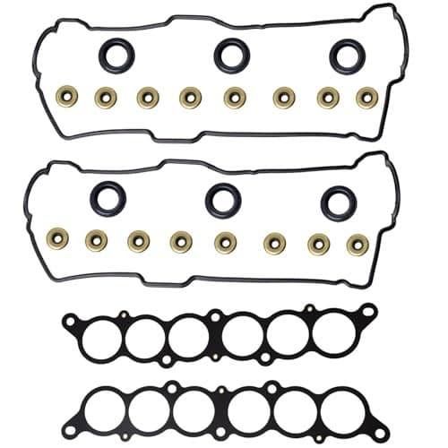 VS50422R Cylinder Valve Cover Gasket Kit for Toyota 3.4L V6 5VZ-FE Engine Compatible with 1995-2004 Toyota 4runner Camry T100 Tacoma Tundra ES300 3.4 L 5VZFE MS95899 VC203 155357702