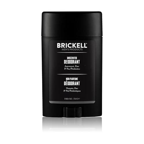 Brickell Mens Products Deodorant For Men Aluminum Alcohol and Baking Soda Free With Arrow Root Powder Olive Oil and Inulin 265 Ounce Unscented