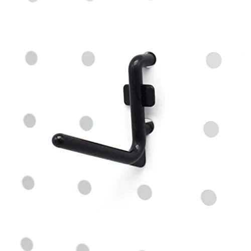 1.5 inch Pegboard Hooks Kit 100 pk L Style for Peg Board Assortment Tool Organizer Black Peg Hooks Accessories (100PK)