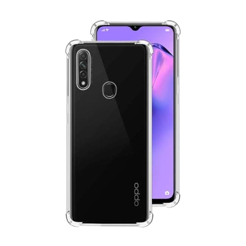 7SEVEN® Back Cover for Oppo A31 Transparent Mobile Back Case Shock Proof Design Camera Edges Protection Crystal Clear Phone Case Silicon Soft TPU and Flexible Bumper Phone Cover