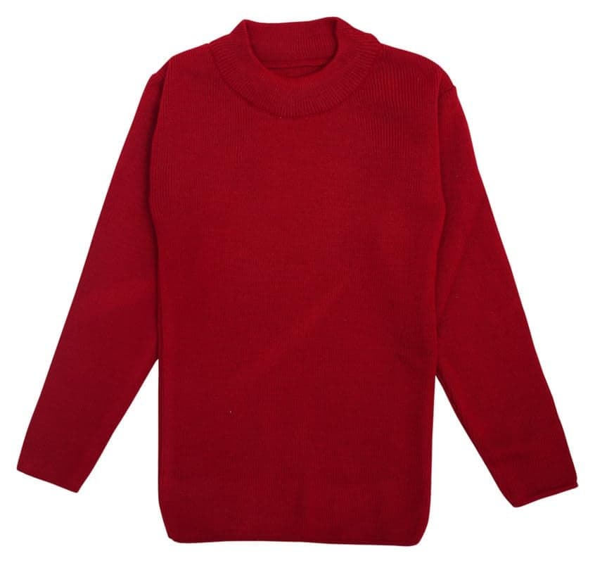 NeuVin Kids' Maroon Wool Pullover | Soft and Cozy | Adorable Design | Easy to Wear | Versatile Wardrobe Essential | Durable Quality