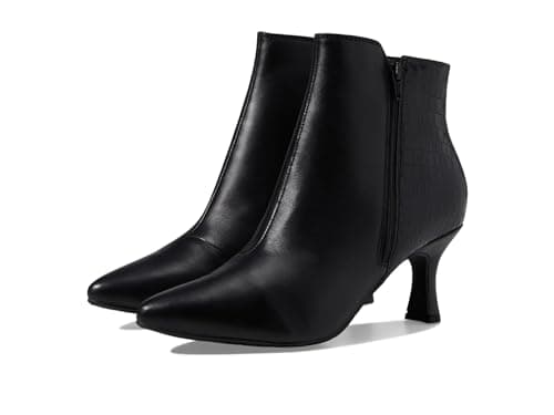 Clarks Women's Kataleyna Glow Ankle Boot, Black Leather, 7.5 Medium US