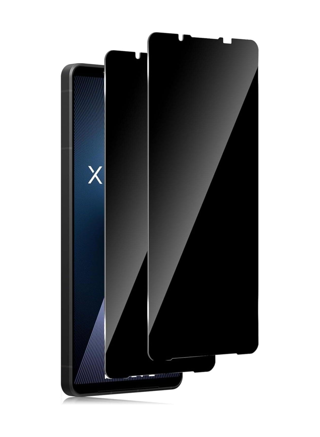 【2-Pack】 Privacy Tempered Glass Screen Protector for Sony Xperia 1 VII (7th Generation) 2025 Anti-Spy Screen Protector 9H Hardness Scratch Resistance Bubble-Free Tempered Glass